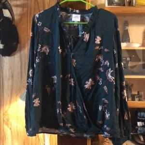 Dark green Knox Rose shirt